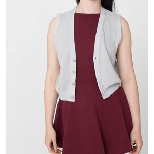 American Apparel Cropped Dot Vest