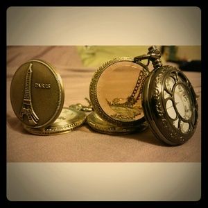 Vintage Pocket Watch Locket Necklaces
