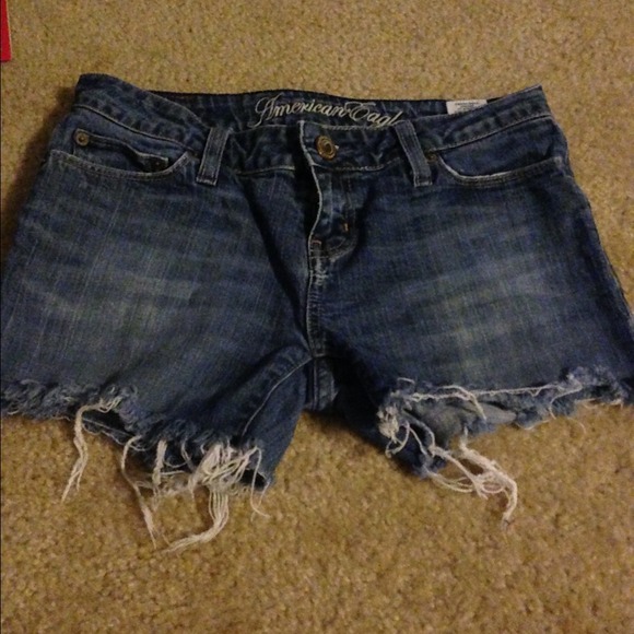 american eagle high rise shorts