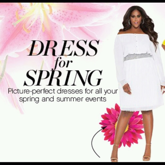 All white spring dress