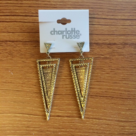 Cute gold tribal earrings
