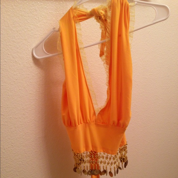 💛Yellow Bellydancing Top💛 NWOT; will bundle