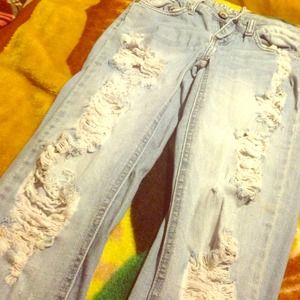 Light ripped jeans