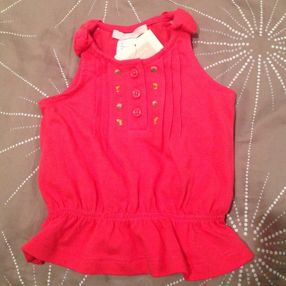Janie and Jack Pink tank top BNWT