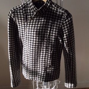 Ralph Lauren houndstooth woolen sweater jacket