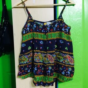 🚫SOLD🚫 Paisley Print Boxy Tank