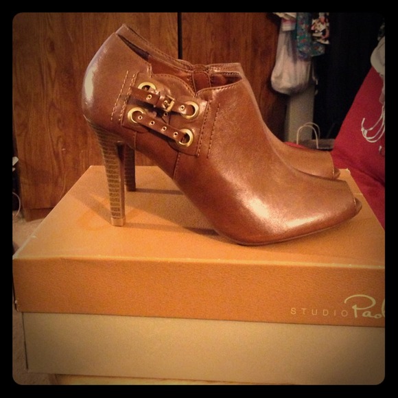 Studio Paolo Shoes - Tobacco Open-toed shoe boots