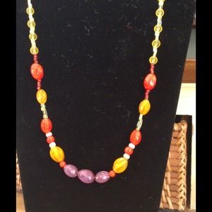 A homemade beaded necklace 👉REDUCED👈