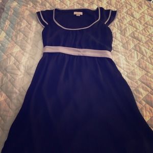 Ann Taylor Loft - 0P black and grey dress
