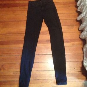 Joes jeans all black jegging skinnies size 26