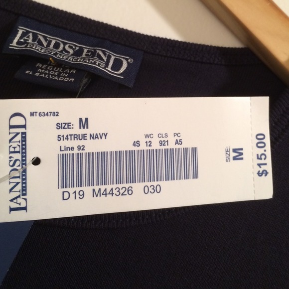Lands End Navy Shell - Picture 3 of 3