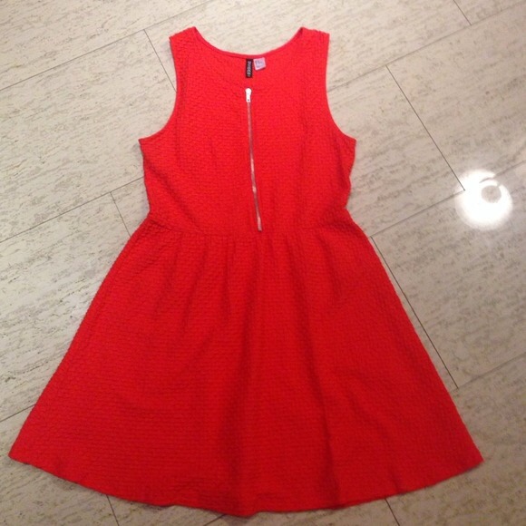 ****SOLD*****Orange / coral skater dress