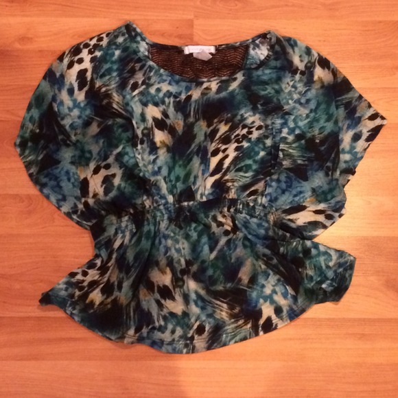 Blue printed top💙