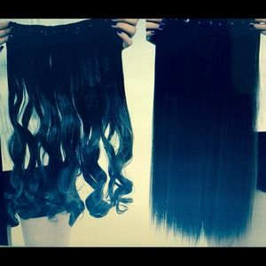 SET HAIR syntetic hair medium brown and black