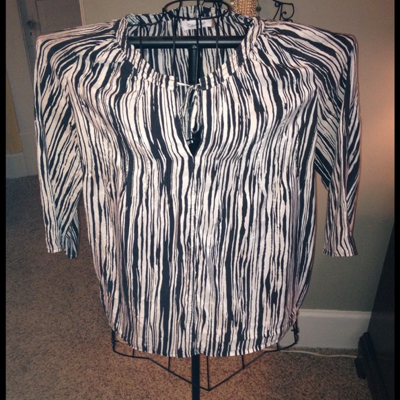 Zebra print top