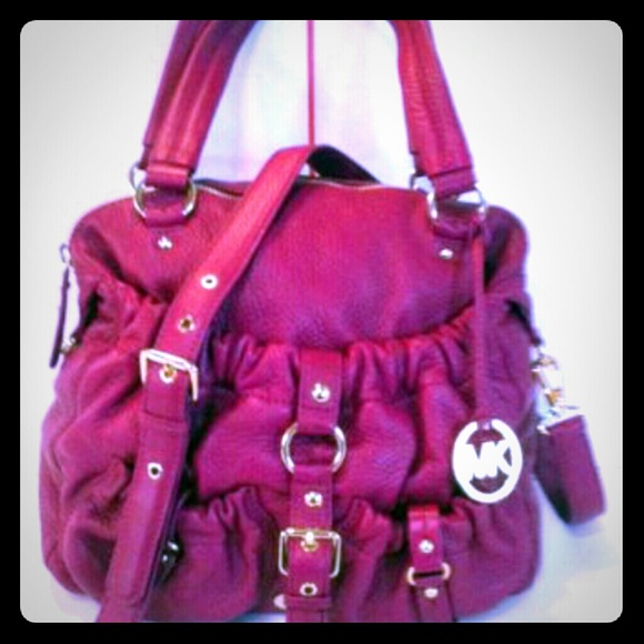 Michael Kors Handbags - Authentic Pink Magenta Purple Michael Kors Purse