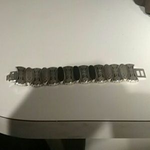 Black and silver bracelet