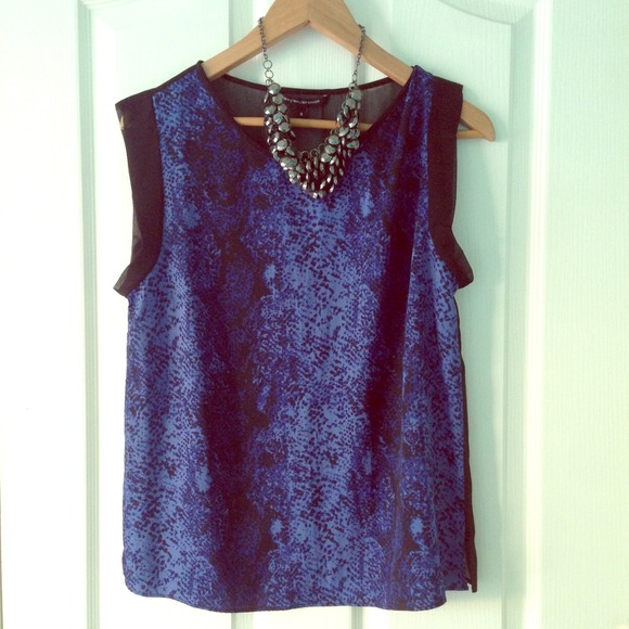 W118 by Walter Baker Blue Sleevless Top