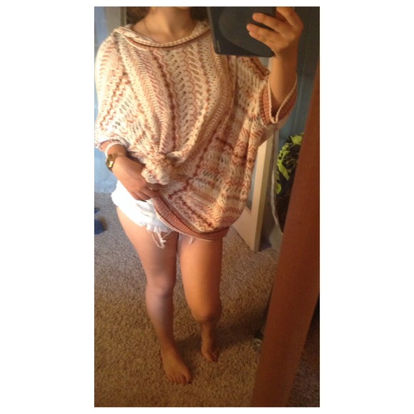 Oversized multicolor knit sweater