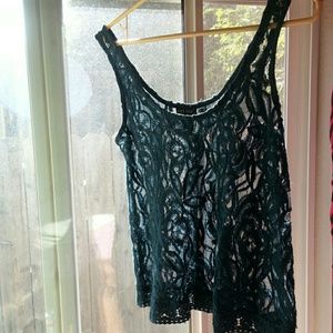 Lace tank top