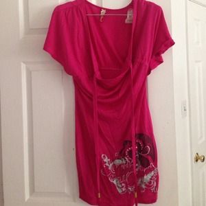 Pink loose dress