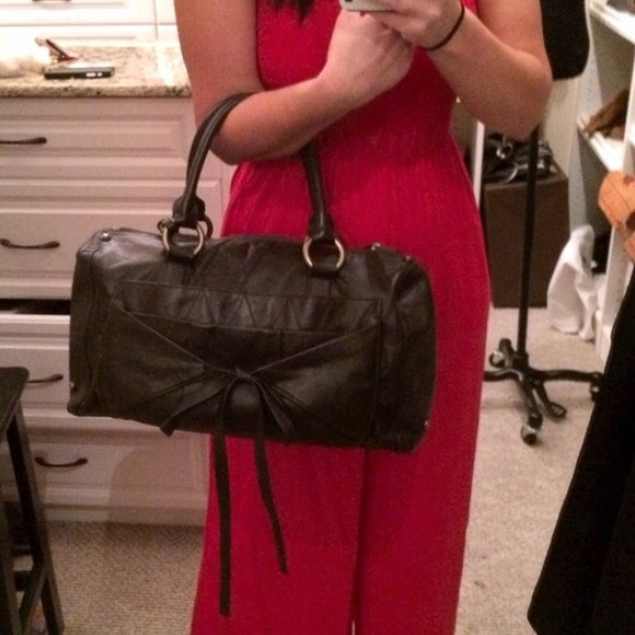 💯% Authentic Just Cavalli Brown Leather Satchel - Picture 5 of 5