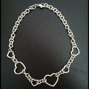 Authentic Tiffany&Co. 6 Heart Necklace