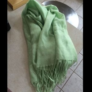 Baby lime green scarf