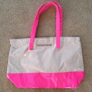 Hot pink Victorias Secret Tote.