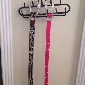 Brown & Pink Cowgirl Belt