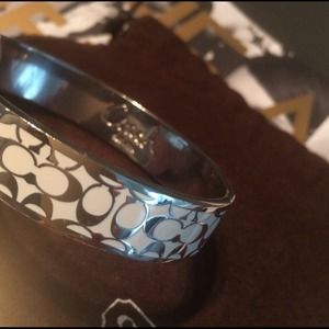 Authentic Coach Logo Bangle w/Clasp!