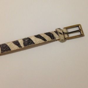 Zebra Print Belt