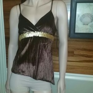 Stunning brown assymetrical top