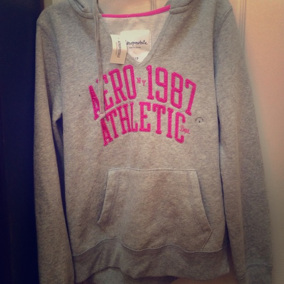 Aero gray hoodie sweatshirt
