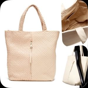 SOLD🎉🎉 Quilted Tote by Christopher Kon in Bone