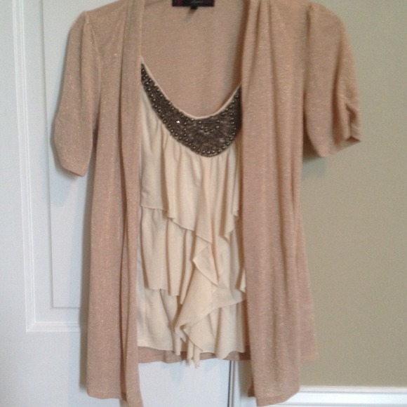 Top and attached sweater