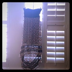High-low lace dress