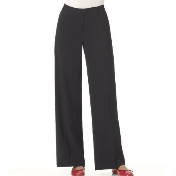 Newport News Gabrielle Wide Leg Pant - Black - Picture 1 of 2