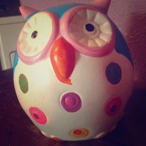 Owl piggy bank