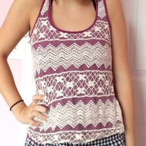 Vey cute lace tank and sandals bundle