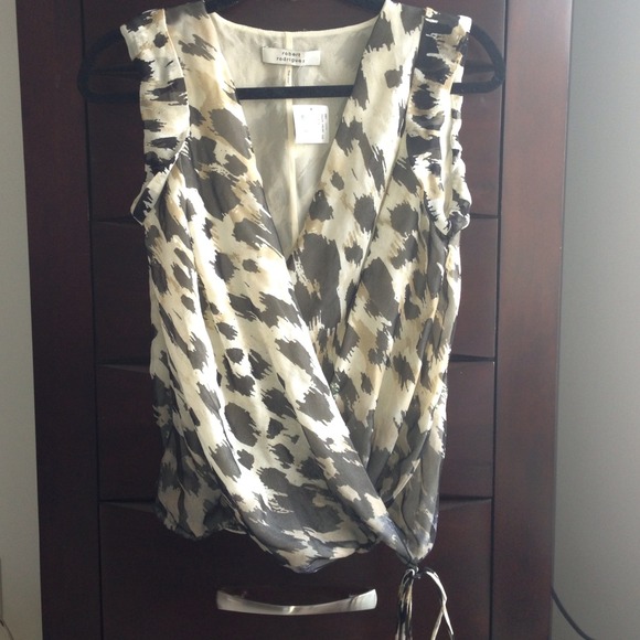 ROBERT RODRIGUEZ Drape Front Blouse