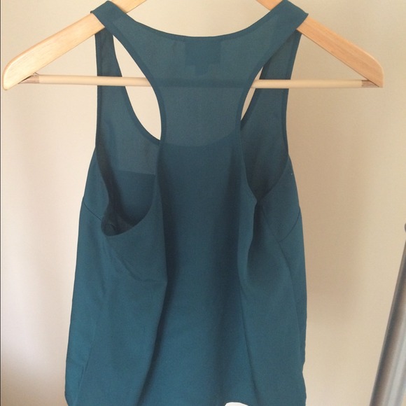 SOLD IN BUNDLE Green Racerback Tank - Picture 3 of 3