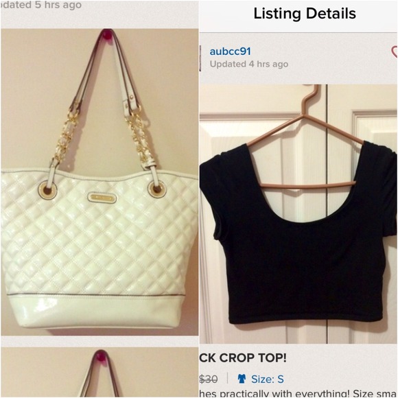 ANNE KLEIN & BLACK CROP TOP