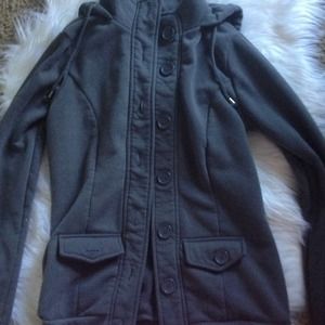 Cute jacket with big buttons. Grey!