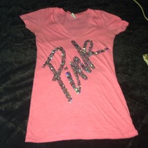 VS pink 💗💎 bling T!!!