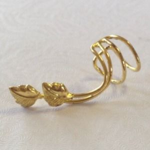Gold Leaf Ear Cuff