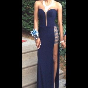 Royal blue formal dress