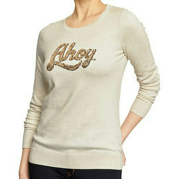 Old Navy sparkley "Ahoy" sweater - NWT!