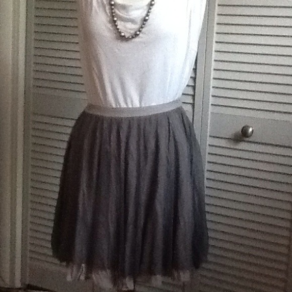 Pins & Needles Dresses & Skirts - Pins and Needles Gray Tulle Skirt