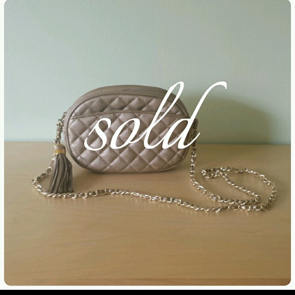 Handbags - *sold in bundle* Quilted bag with tassel